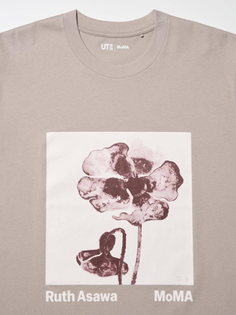 Футболка MoMA Art Icons UNIQLO с принтом 1159860752 (Бежевый XL)