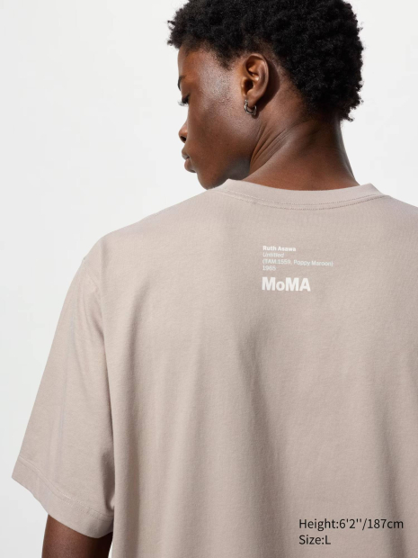 Футболка MoMA Art Icons UNIQLO с принтом 1159860752 (Бежевый XL)