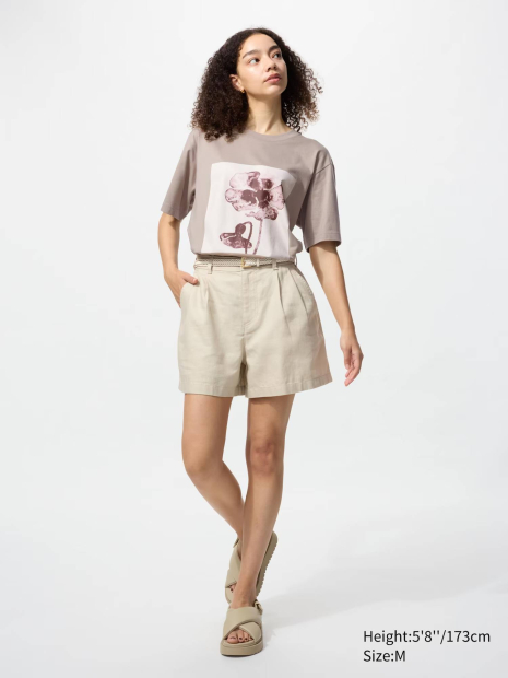 Футболка MoMA Art Icons UNIQLO с принтом 1159860752 (Бежевый XL)