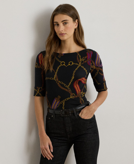 Женская футболка Ralph Lauren 1159860985 (Черный XS)