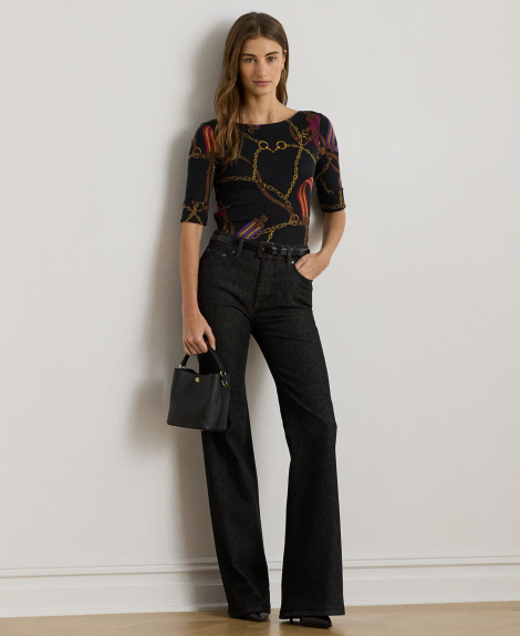 Женская футболка Ralph Lauren 1159860985 (Черный XS)
