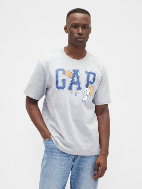 Футболка мужская Peanuts GAP 1159860988 (Серый XL)
