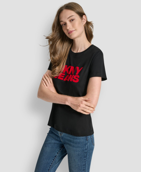 Футболка DKNY с логотипом 1159861251 (Черный XS)