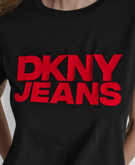 Футболка DKNY с логотипом 1159861251 (Черный XS)