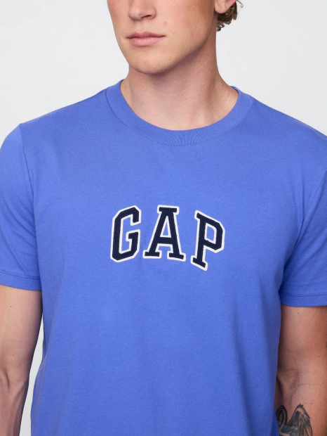 Футболка чоловіча GAP з логотипом 1159861614 (Синій XXL)