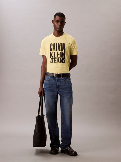 Жіноча футболка Calvin Klein з логотипом 1159861622 (Жовтий XXL)