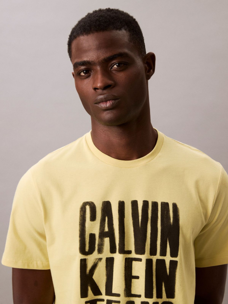Жіноча футболка Calvin Klein з логотипом 1159861622 (Жовтий XXL)