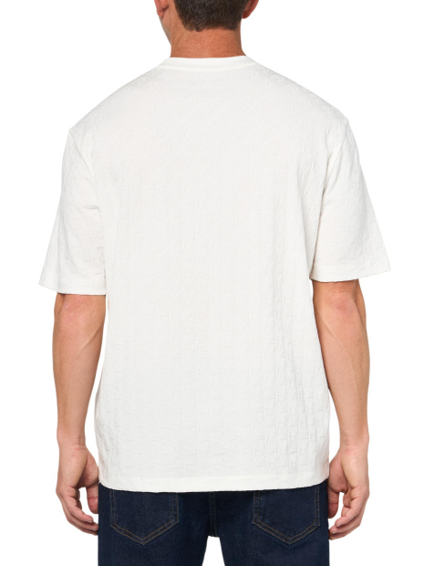 Футболка Armani Exchange с монограммой 1159861684 (Молочный XXL)