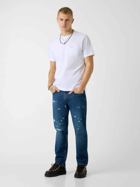 Чоловічі футболки Guess з кишенею 1159861749 (Білий L)