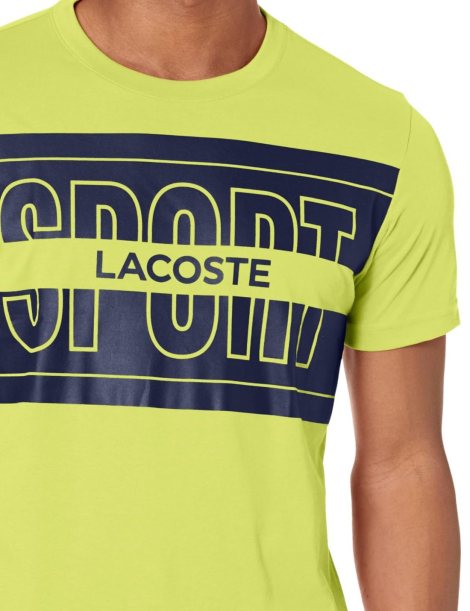 Мужская футболка Lacoste с принтом 1159861828 (Желтый 3XL)