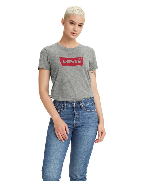 Жіноча футболка з логотипом Levi's 1159862131 (Сірий M)