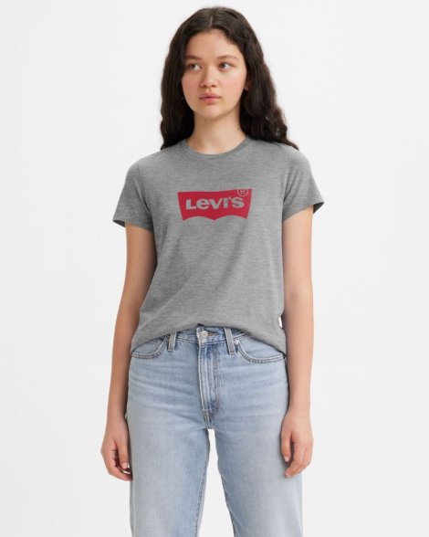 Жіноча футболка з логотипом Levi's 1159862131 (Сірий M)