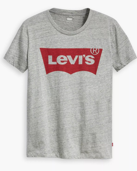 Жіноча футболка з логотипом Levi's 1159862131 (Сірий M)
