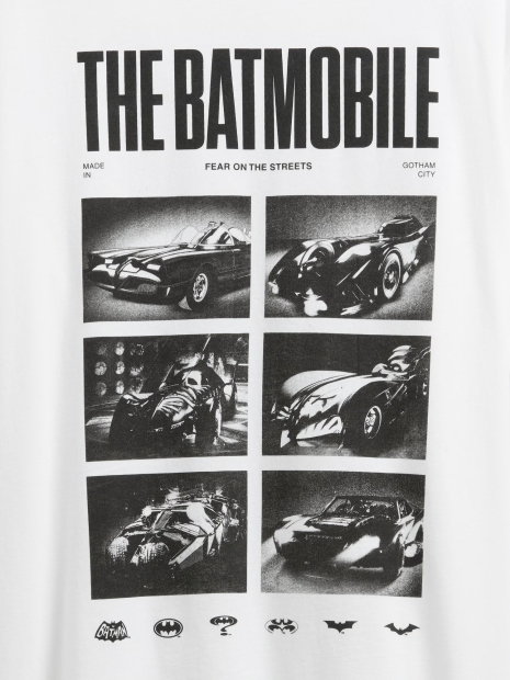 Чоловічі футболки GAP з принтом Batman 1159862153 (Білий M)