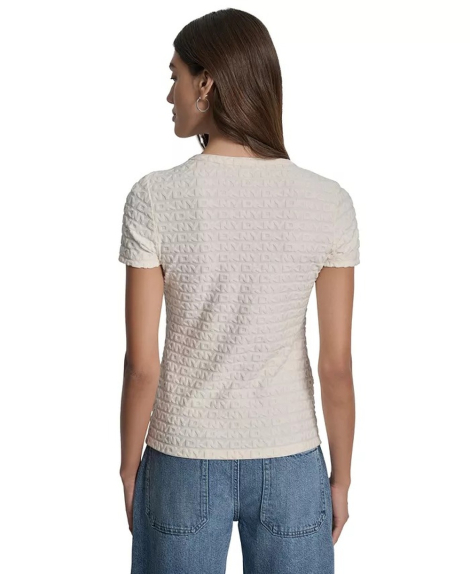 Футболка DKNY з логотипом 1159862262 (Молочний M)