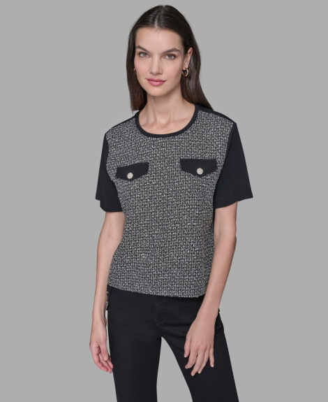 Жіноча футболка Karl Lagerfeld Paris 1159862452 (Чорний XL)