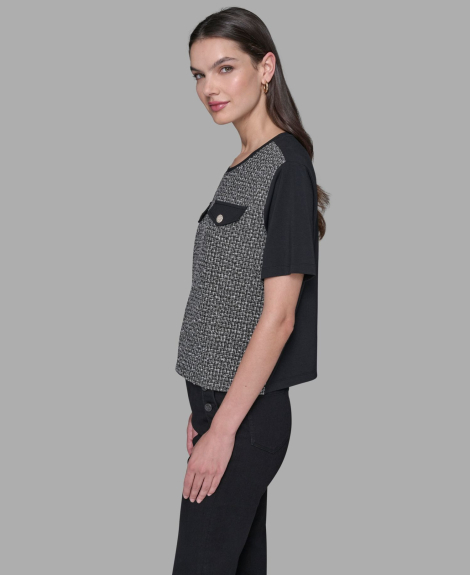 Жіноча футболка Karl Lagerfeld Paris 1159862452 (Чорний XL)