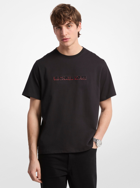 Чоловічі футболки Michael Kors з об'ємним логотипом 1159862462 (Чорний L)