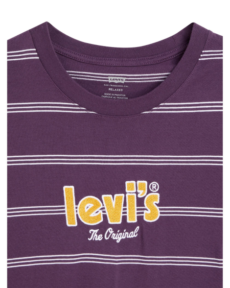 Футболка мужская в полоску Levi's 1159862645 (Фиолетовый M)