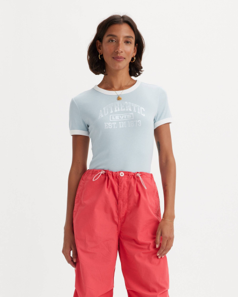 Женская футболка Levi's 1159862771 (Голубой XL)