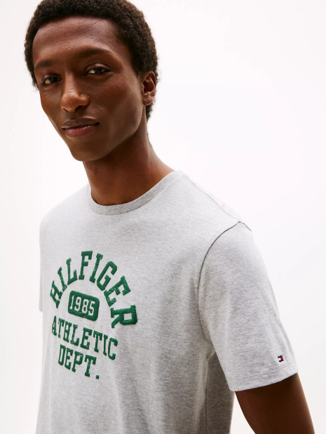 Мужская футболка Tommy Hilfiger с логотипом 1159862818 (Серый XL)
