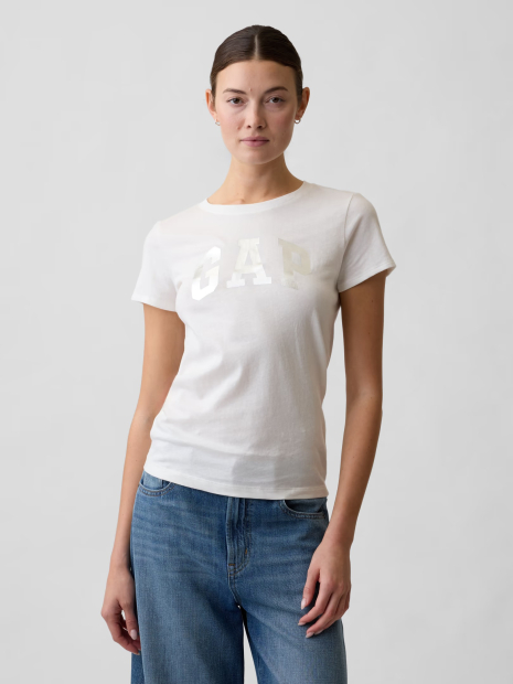 Женская футболка GAP с логотипом 1159862922 (Белый XXL)