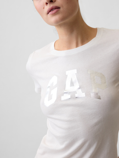 Женская футболка GAP с логотипом 1159862922 (Белый XXL)