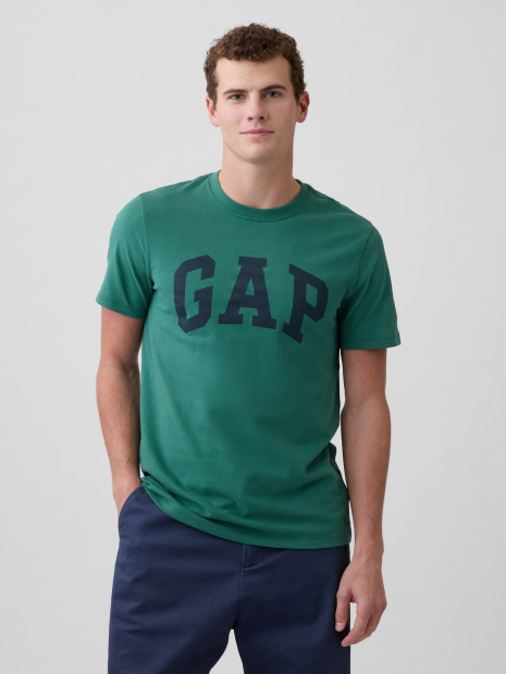 Футболка мужская GAP с логотипом 1159862923 (Зеленый M)