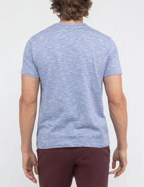 Футболка U.S. Polo Assn в полоску 1159863074 (Голубой M)