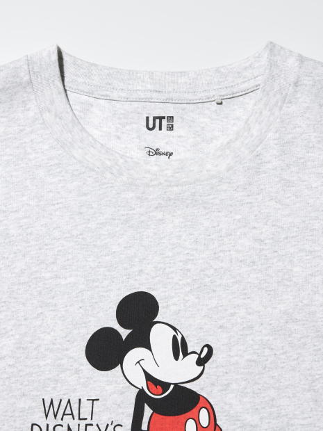 Футболка UNIQLO Disney's Mickey Mouse 1159863200 (Серый XXL)
