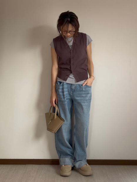 Однотонная футболка UNIQLO с короткими рукавами 1159863290 (Сиреневый M)