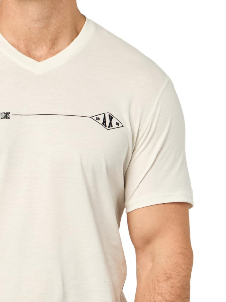 Футболка Armani Exchange с логотипом 1159863298 (Молочный XXL)