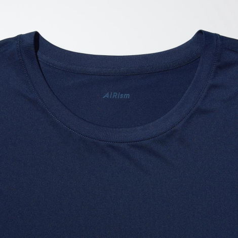 Футболка AIRism с круглым вырезом UNIQLO 1159863352 (Синий XXL)