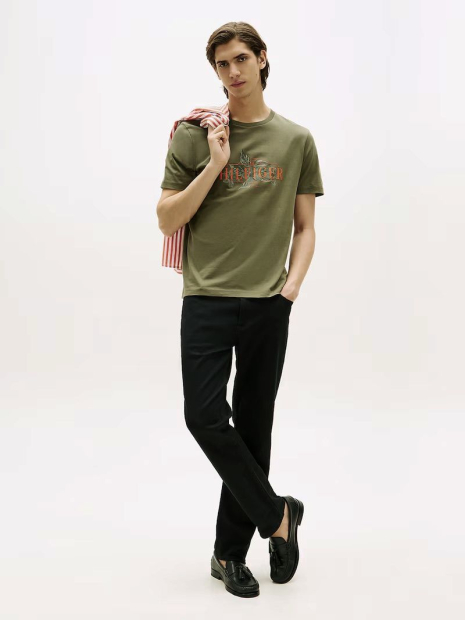 Мужская футболка Tommy Hilfiger 1159863600 (Зеленый XXL)