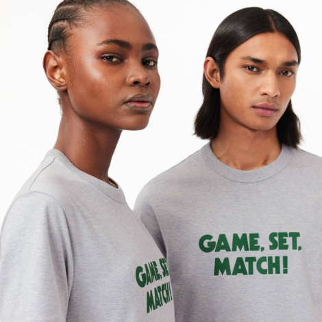 Футболка Lacoste с логотипом 1159863649 (Серый XXL)
