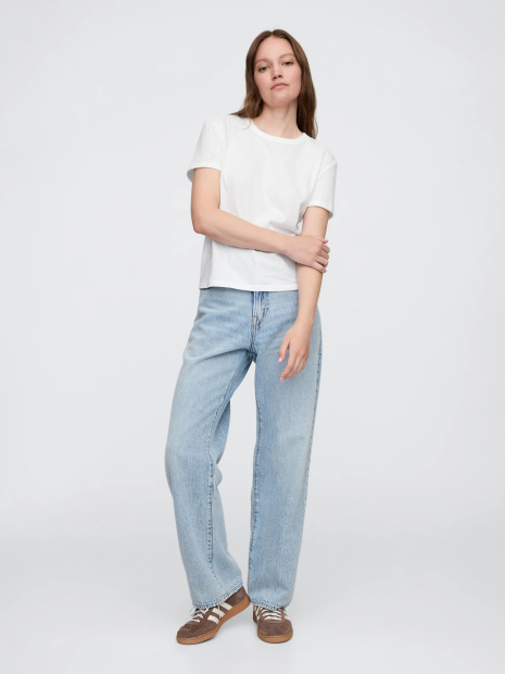 Жіноча базова футболка GAP 1159863755 (Білий XXL)