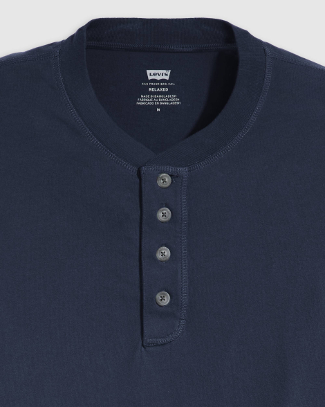 Мужская футболка Levi's с пуговицами 1159864019 (Синий XXL)
