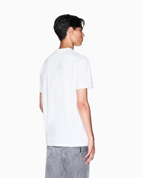 Мужская футболка Armani Exchange с монограммой 1159864034 (Белый XXL)