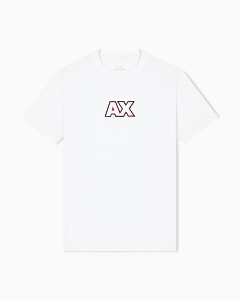 Мужская футболка Armani Exchange с монограммой 1159864034 (Белый XXL)