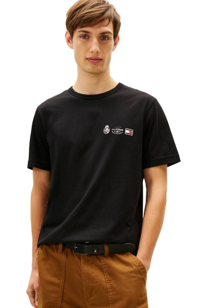 Мужская футболка Tommy Hilfiger с логотипом 1159864139 (Черный L)