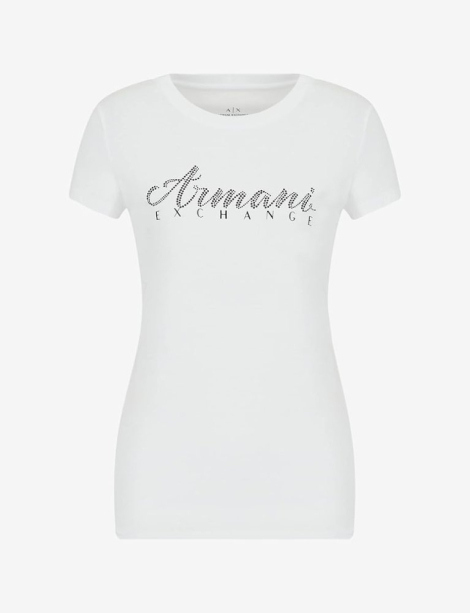 Женская футболка Armani Exchange с логотипом 1159864399 (Белый XXL)