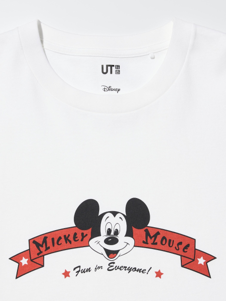 Футболка UNIQLO Disney's Mickey Mouse 1159864403 (Белый 3XL)