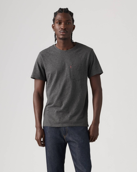 Футболка Levi's с карманом 1159864627 (Серый XL)