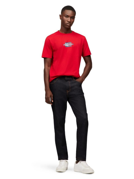Мужская футболка Tommy Hilfiger с логотипом 1159864707 (Красный S)