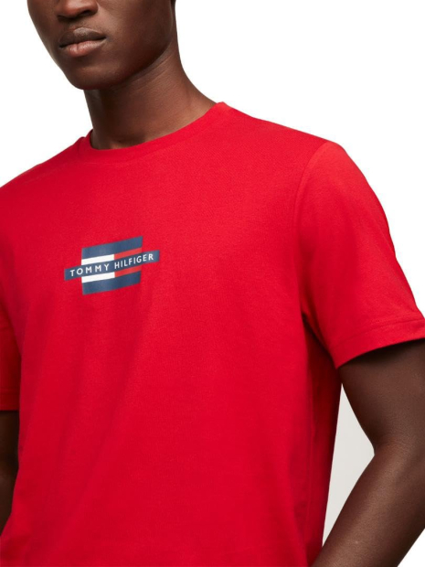 Чоловічі футболки Tommy Hilfiger з логотипом 1159864707 (Червоний S)