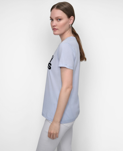 Футболка DKNY с логотипом 1159865093 (Голубой S)
