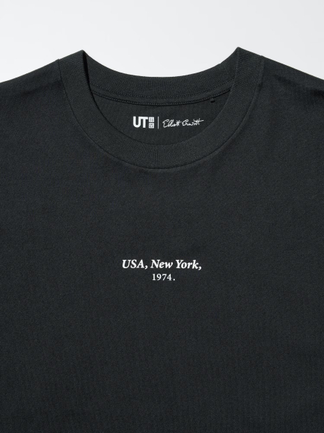 Футболка Elliott Erwitt UT Graphic UNIQLO с принтом 1159865341 (Черный M)