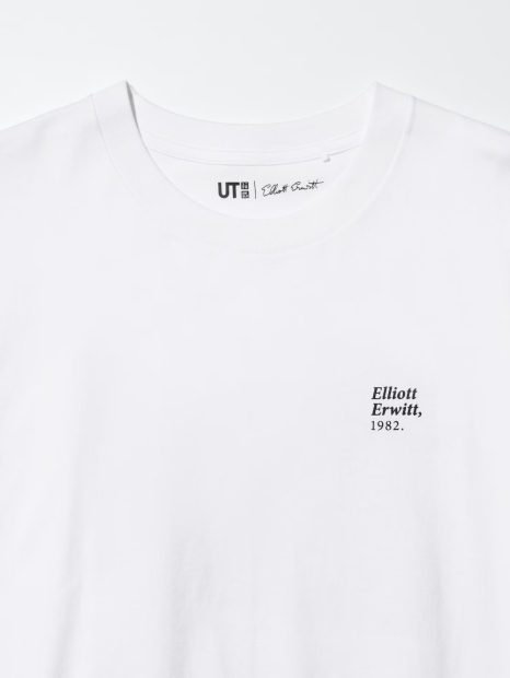 Футболка Elliott Erwitt UT Graphic UNIQLO с принтом 1159865373 (Белый M)