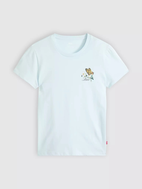 Женская футболка Levi's с коротким рукавом 1159865432 (Голубой S)