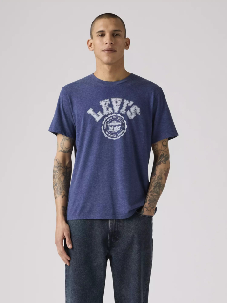 Футболка чоловіча Levi's з принтом 1159865448 (Синій XXL)